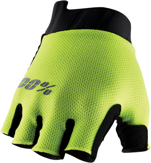 Exceeda Short Finger Gloves - Fluorescent Yellow - Small