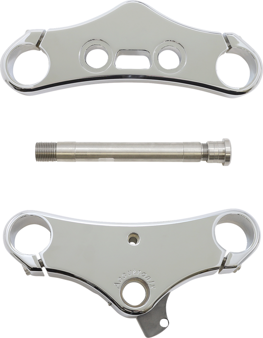 Elite Triple Tree - 49 mm - Chrome - 5° Rake