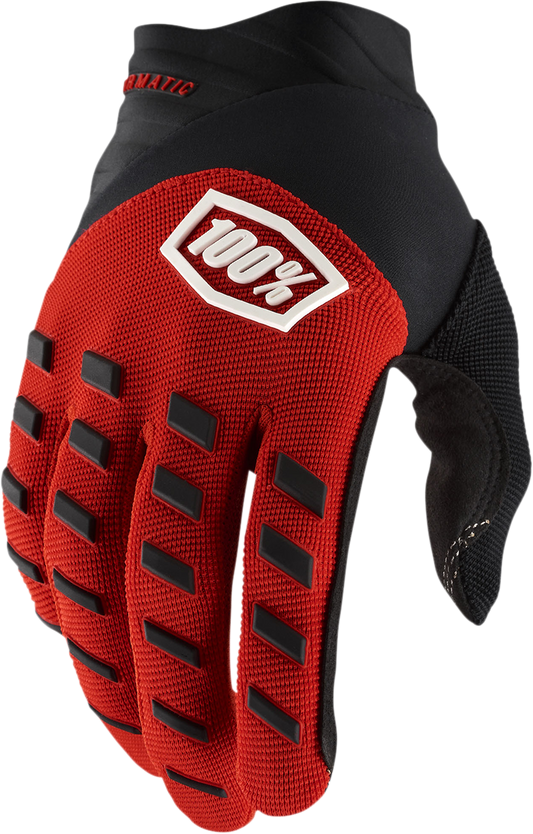 Youth Airmatic Gloves - Red/Black - Small