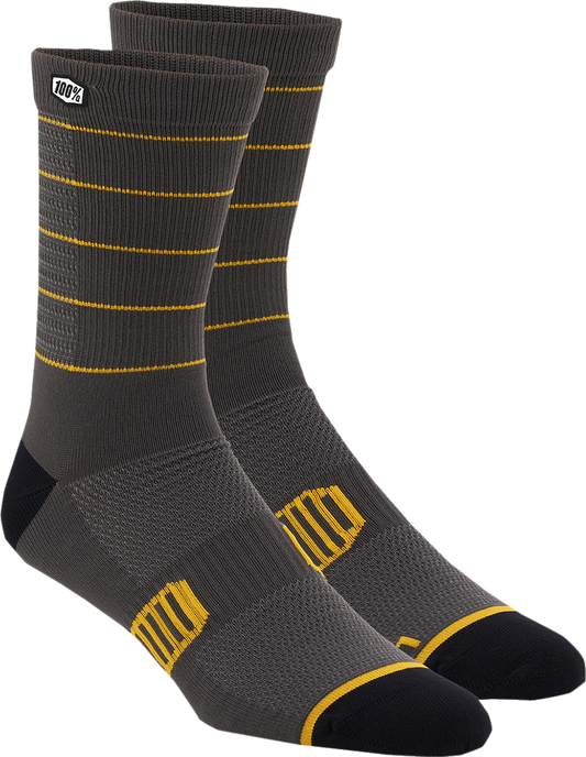 Advocate Socks - Charcoal/Mustard - Large/XL