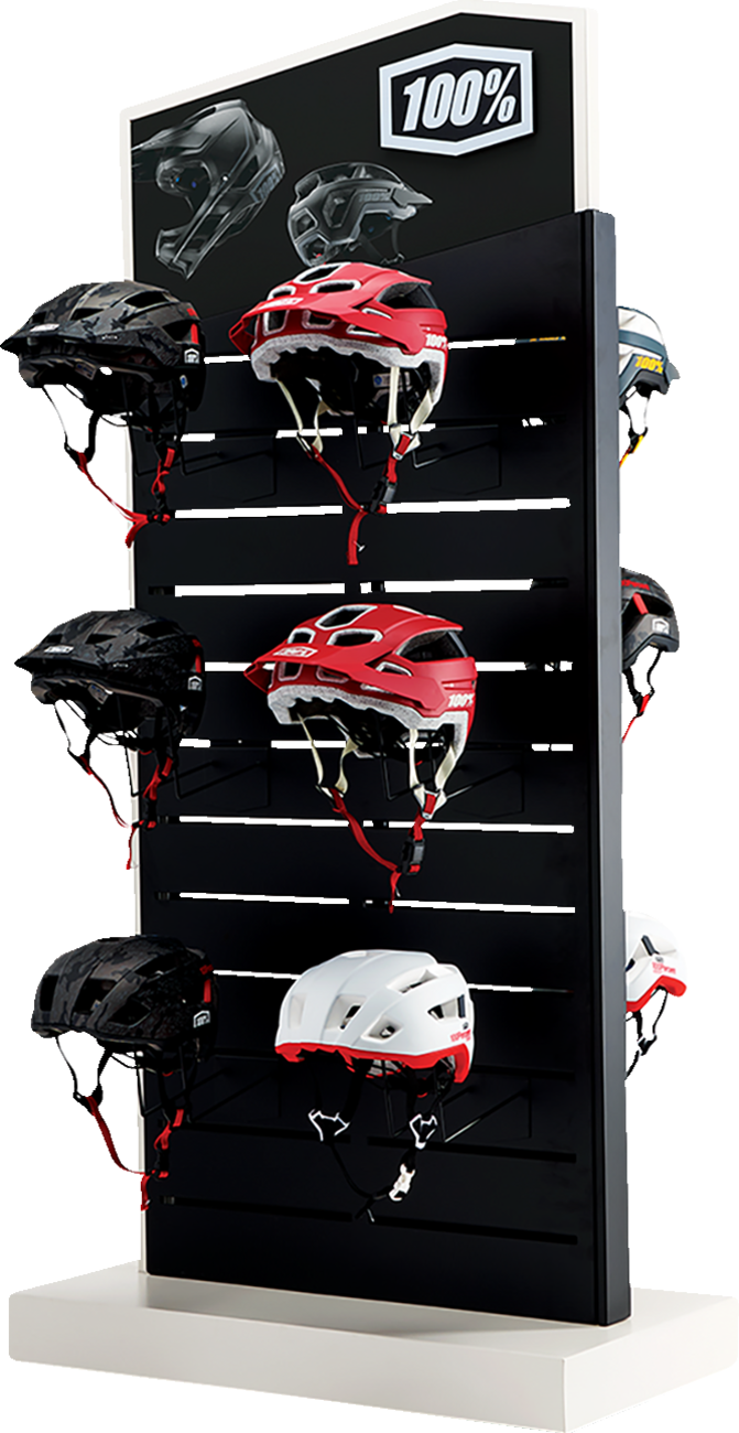 Half Shell Helmet Display - 8 Pack