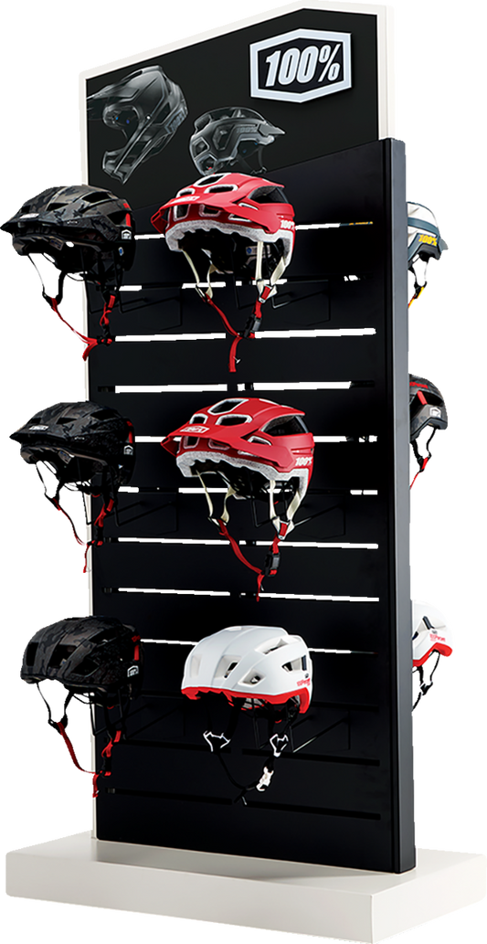 Half Shell Helmet Display - 8 Pack