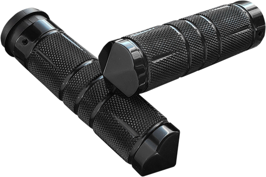 Grips - Knurled - Diamond - TBW - Black