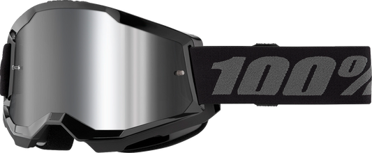 Strata 2 Goggle - Black - Silver Mirror