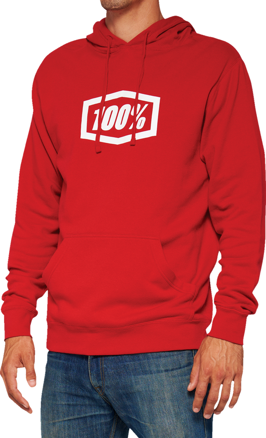 Icon Pullover Hoodie - Red - Small
