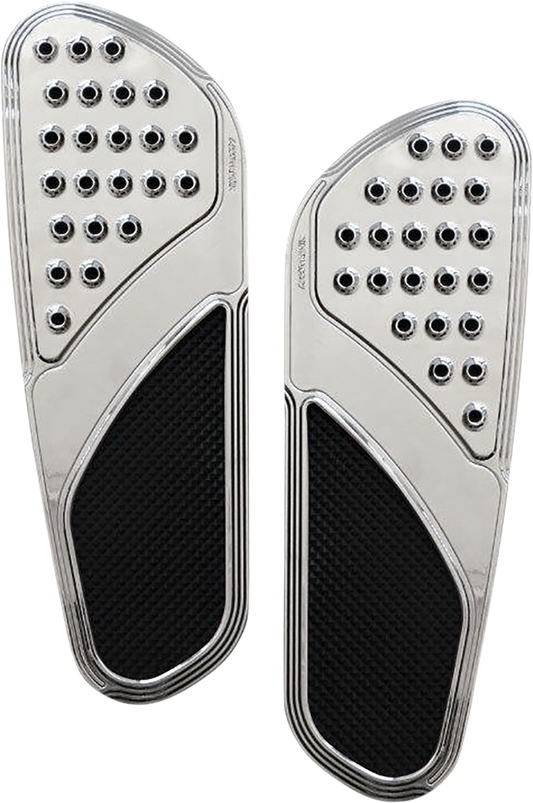 Front Floorboards - Chrome w/ Rubber Inserts